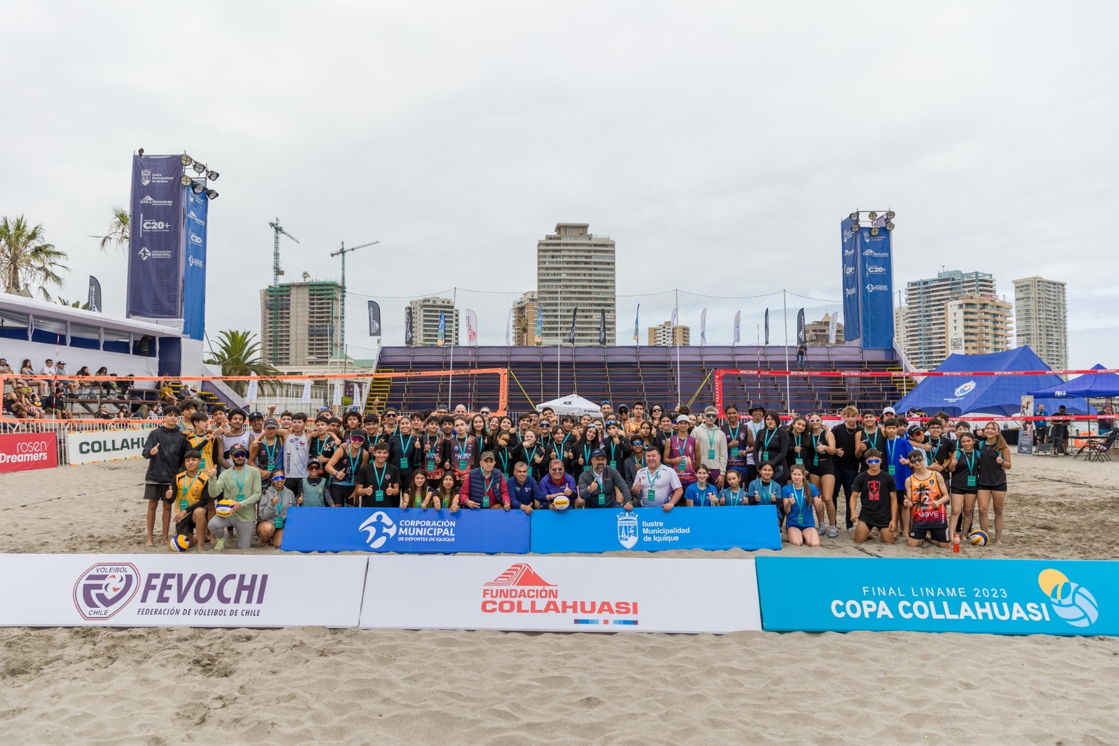 Municipalidad de Iquique presente en inauguración de la Liga Nacional de menores de Voley-Playa