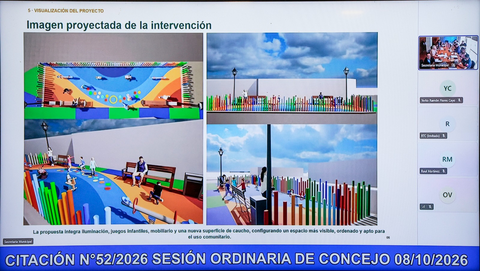 Intervención en Junta de Vecinos Coliseo